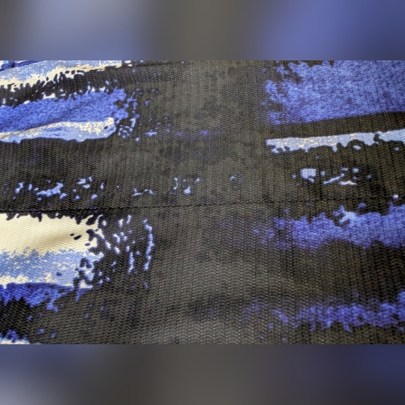 Muse Dress Blue, White and Black Textured Fabric. Size 10. - Picture 8 of 8